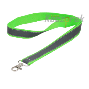 Smycz 142 - 20 mm - seledynowy neon z odblaskiem